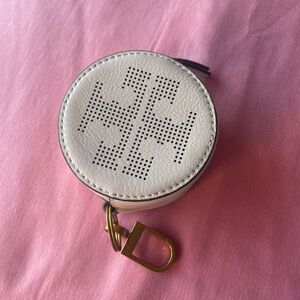 Tory Burch leather logo coin purse mini bag key holder charm